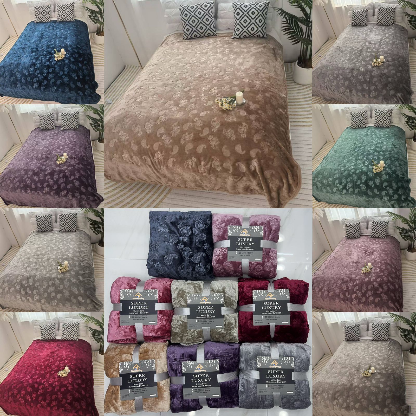 پتو مسافرتی super soft چهارفصل دو نفره